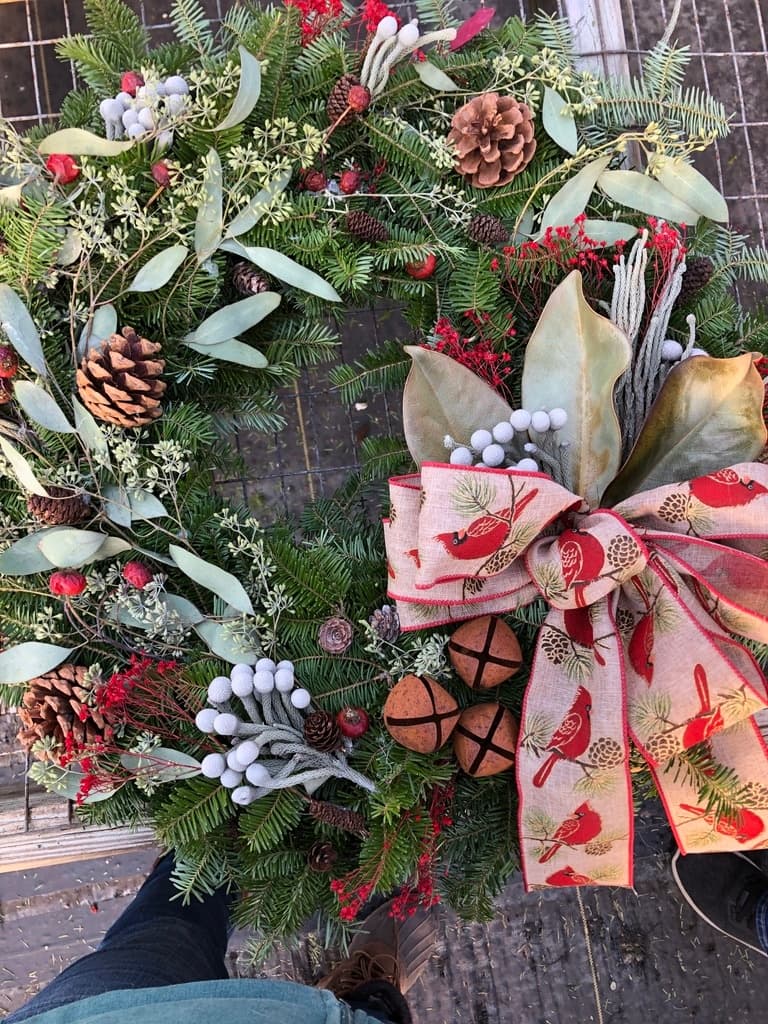 Wreath Decorating Class in Heated Greenhouse Near Middletown NY photo 2