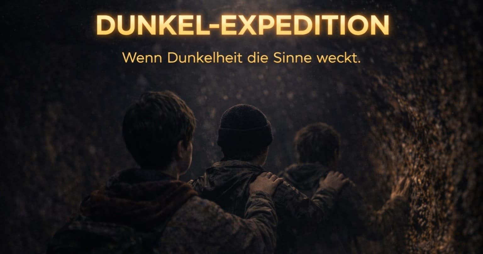 DUNKEL-Expedition at Morassina: Experience Complete Darkness in Saalfeld's Colorful Caves
