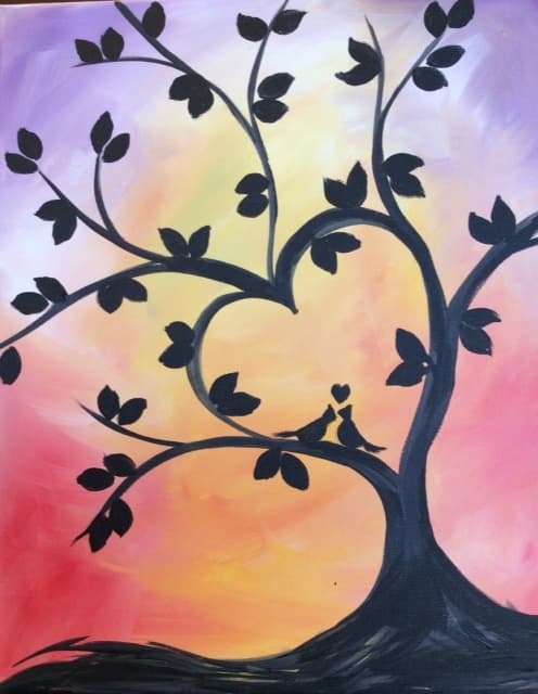 Love Tree Paint Night: Guided Canvas Classes in Coon Rapids, MN