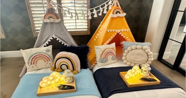 Boho Rainbow Teepee Sleepovers in Scottsdale: At-Home Glamping for Kids & Families photo 1