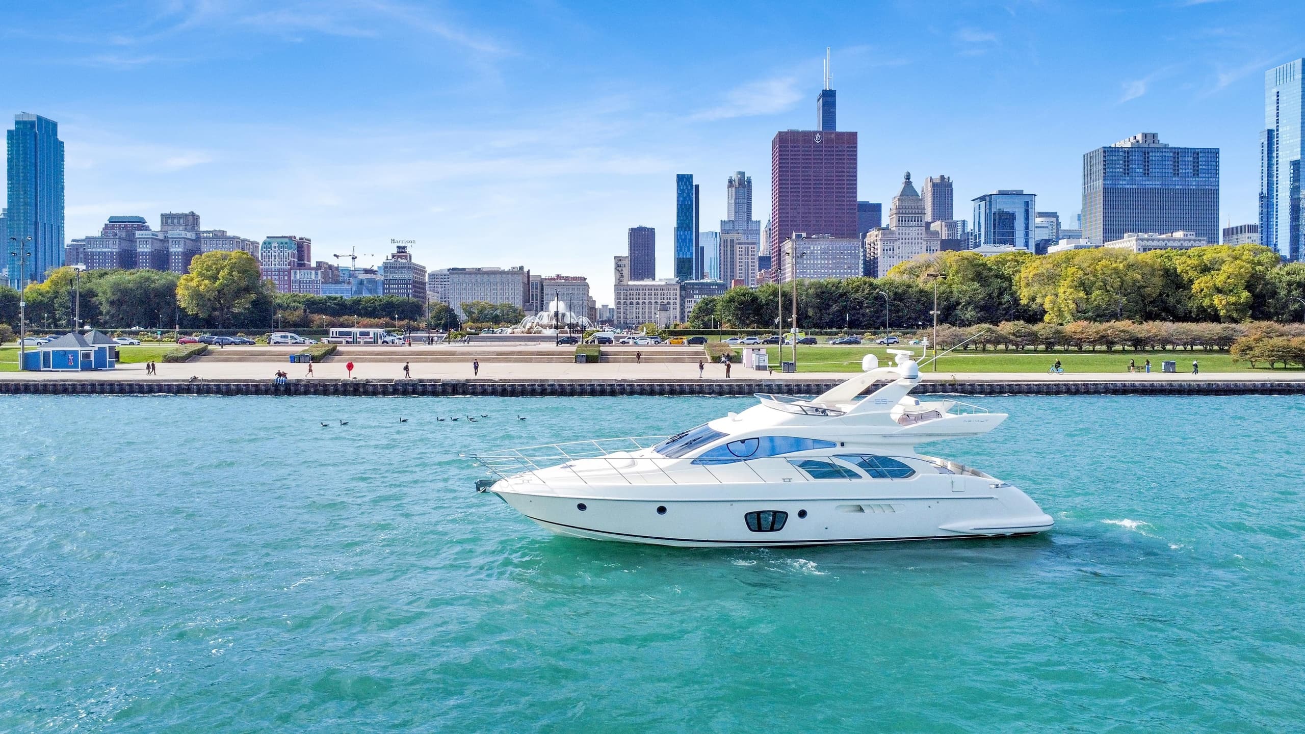 Cruise Chicago in Style Aboard a 57ft Azimut Flybridge