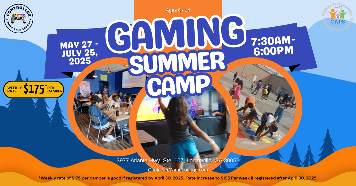 Outdoor gaming summer camp for kids with mixed activities