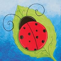 Lady Bug Painting Class in Woodbury: 2-Hour Family-Friendly Art Workshop