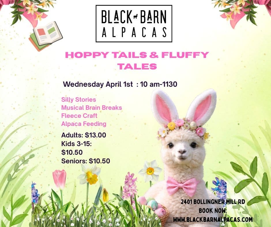 Easter Storytime on the Farm: Alpaca Feed & Family Picnic in Finksburg