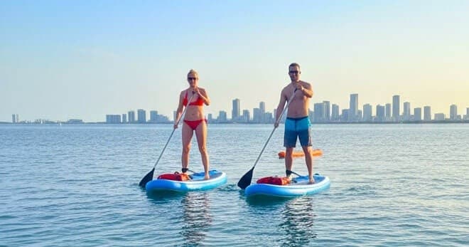 Sunset Paddleboard Tour on Biscayne Bay, Miami Beach