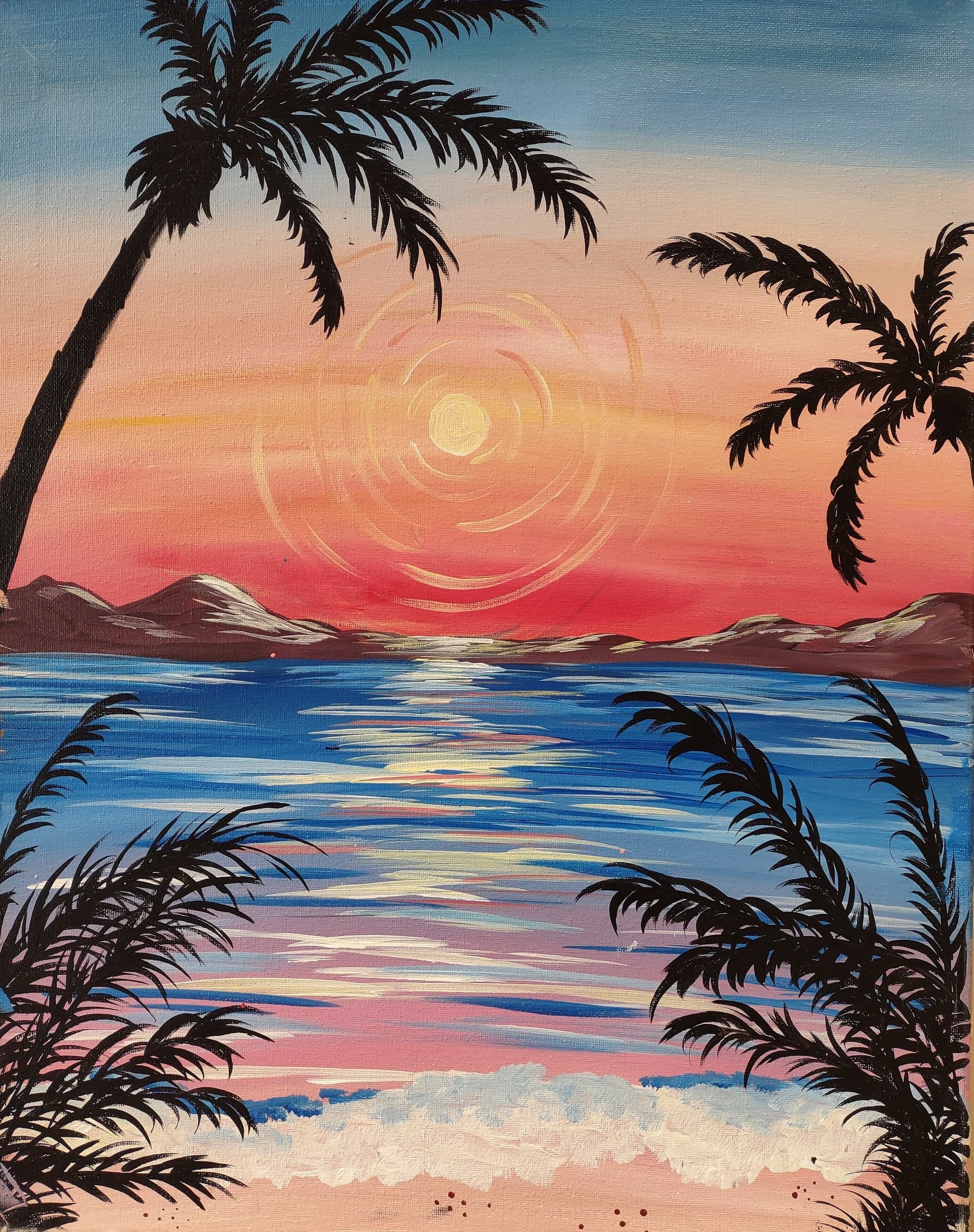 Water Activities: Corky Canvas - Sunset Painting Experience