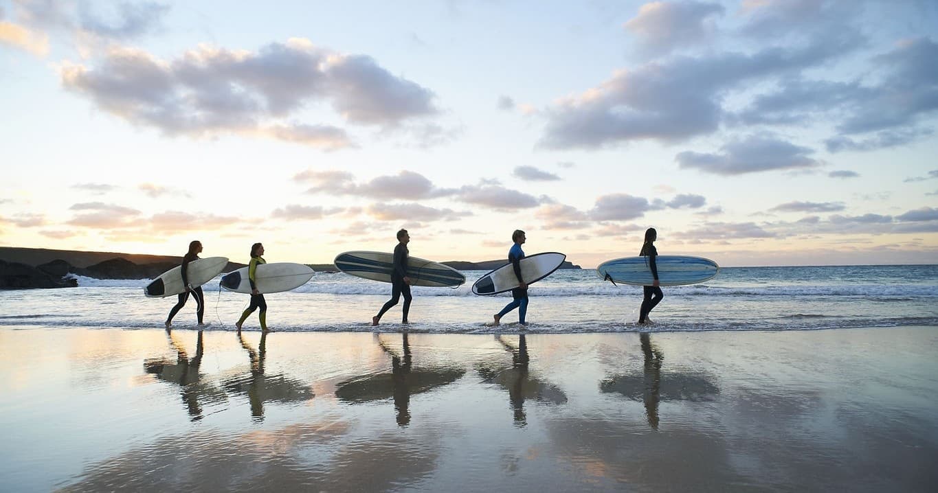 Surfing Culebra team