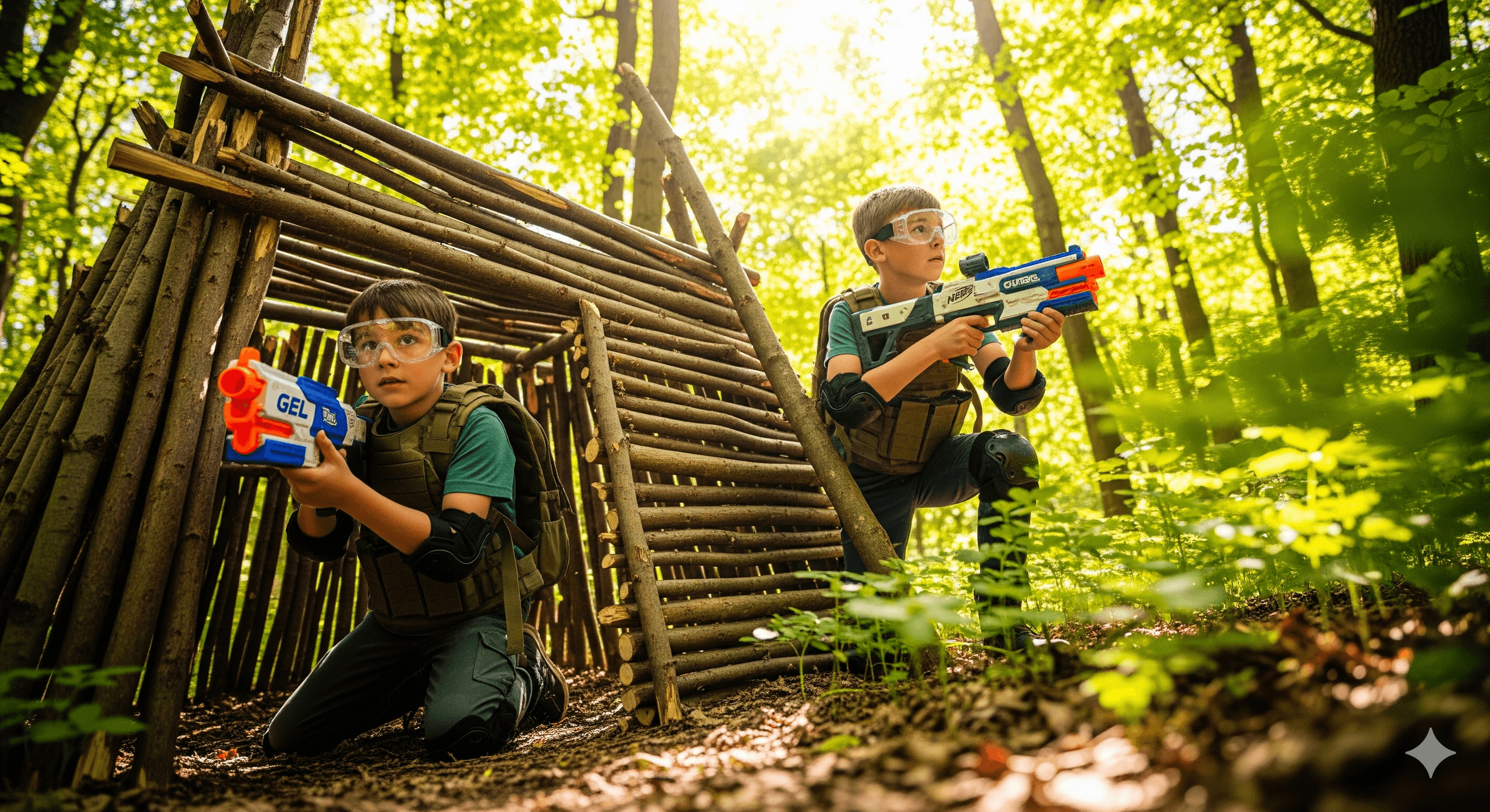 Hands-On Boys' Summer Camp Near Sandpoint: Fort Building, Tool Skills & Tactical Games