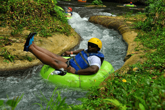 Blue Hole & White River Tubing in Ocho Rios: Waterfall Cliff Jumps and Jungle Float