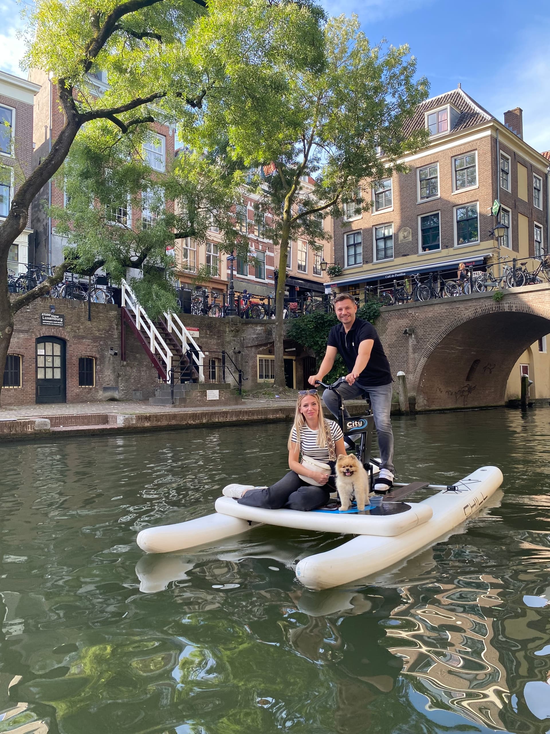 Waterbiking Utrecht with City Water Bikes