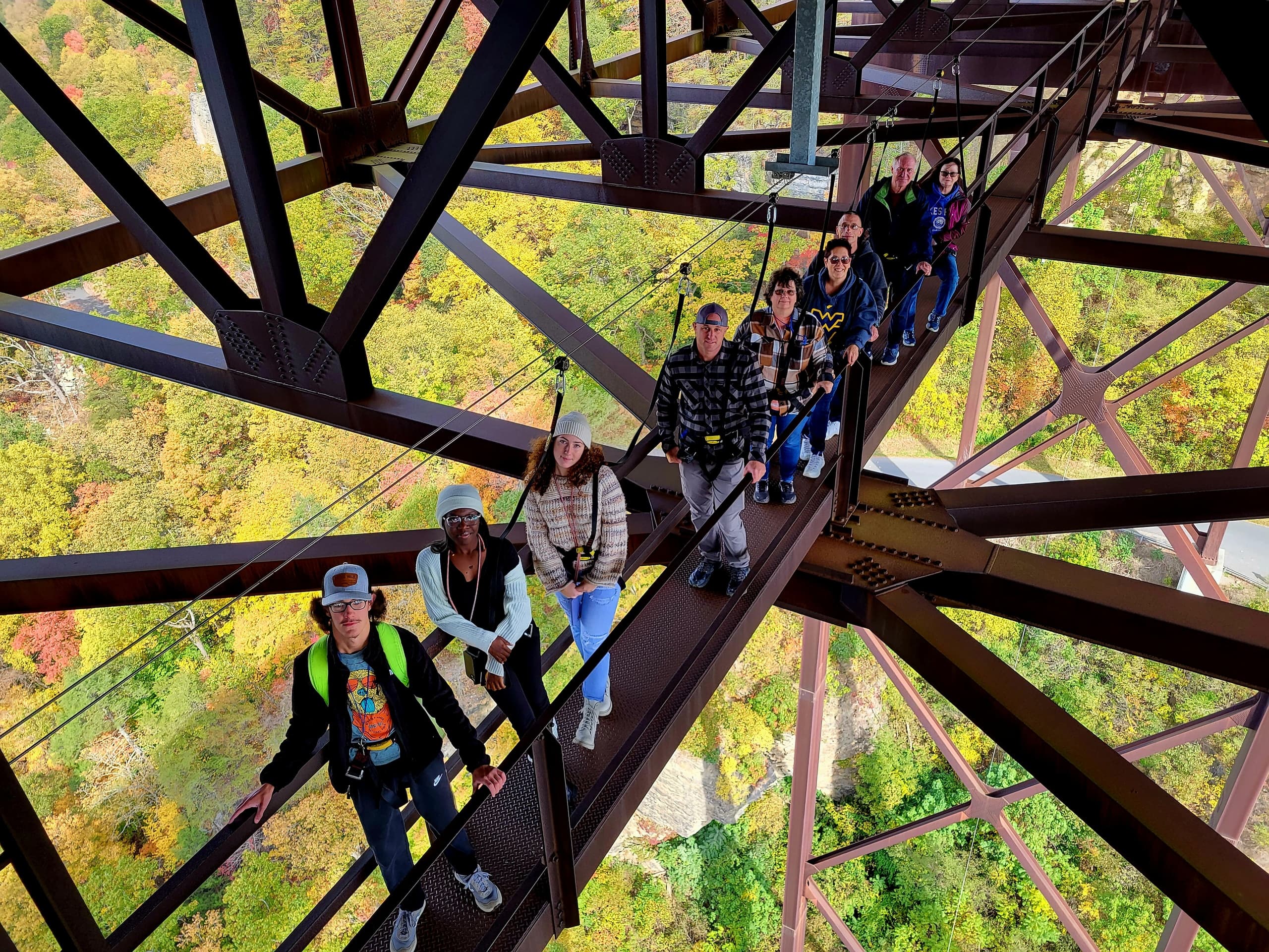 Bridge Walk Tour in Lansing WV: Walk Above the Gorge for Stunning Views and History