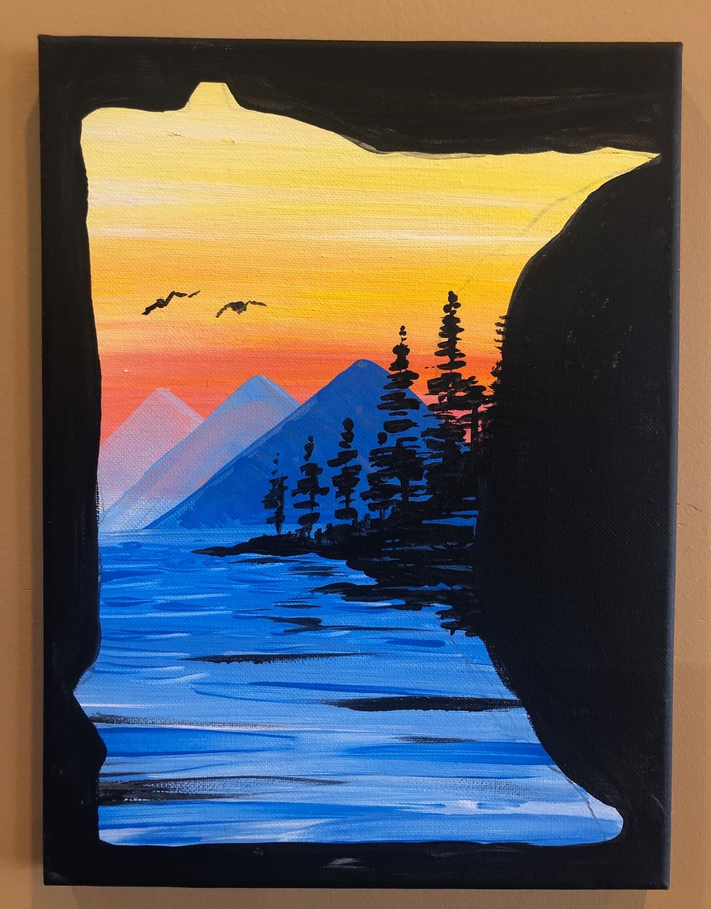Paint the Sawtooth: Lake Superior-Inspired 2-Hour Class in Woodbury, MN photo 1
