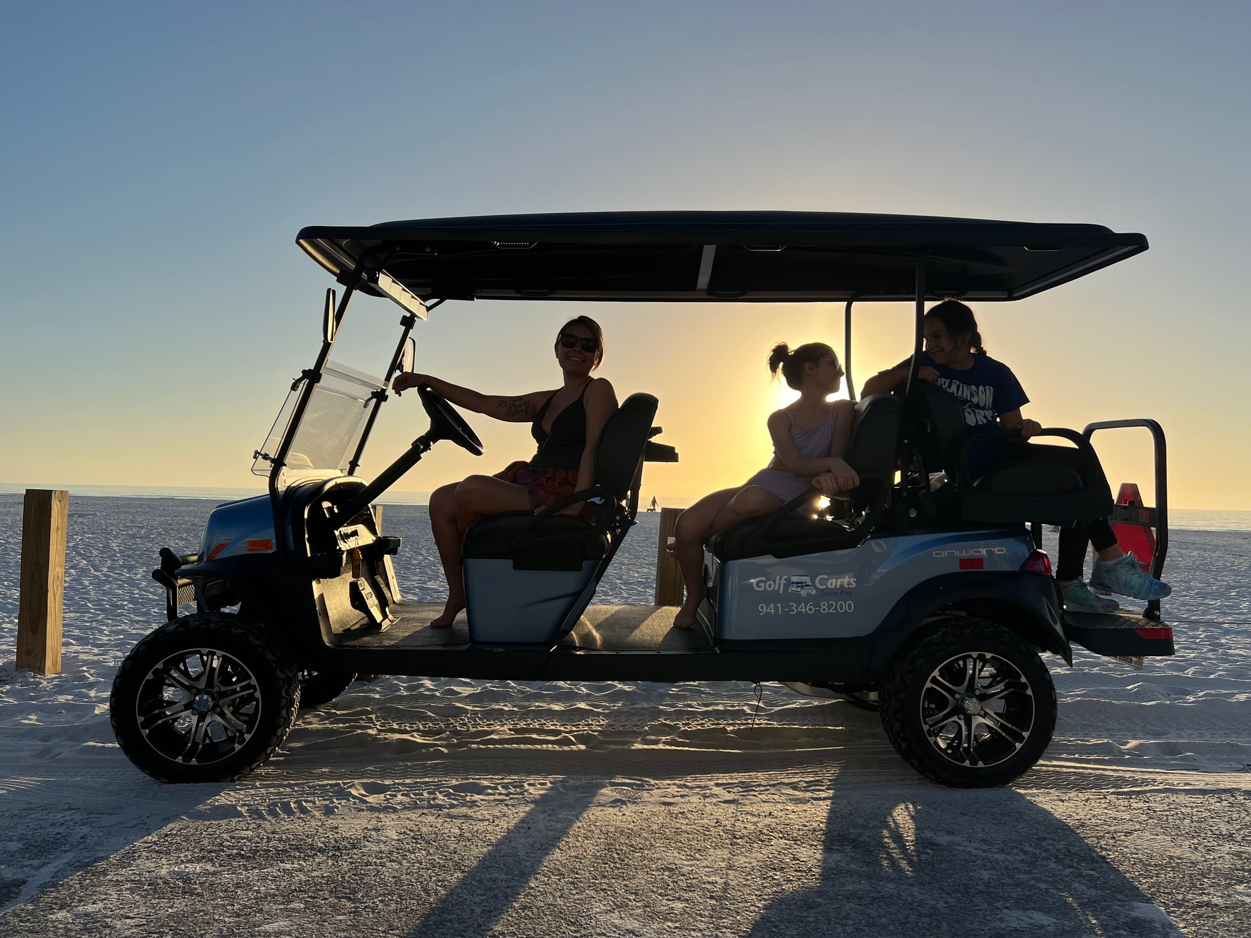 Cruise Siesta Key in Style with Private Golf Cart Rental