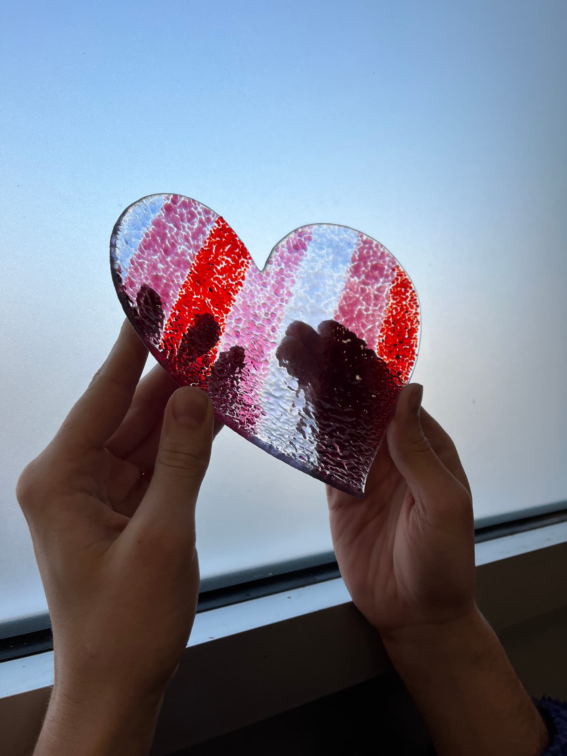 Valentine's Fused Glass Class in Denver — Make Heart-Shaped Plates photo 3