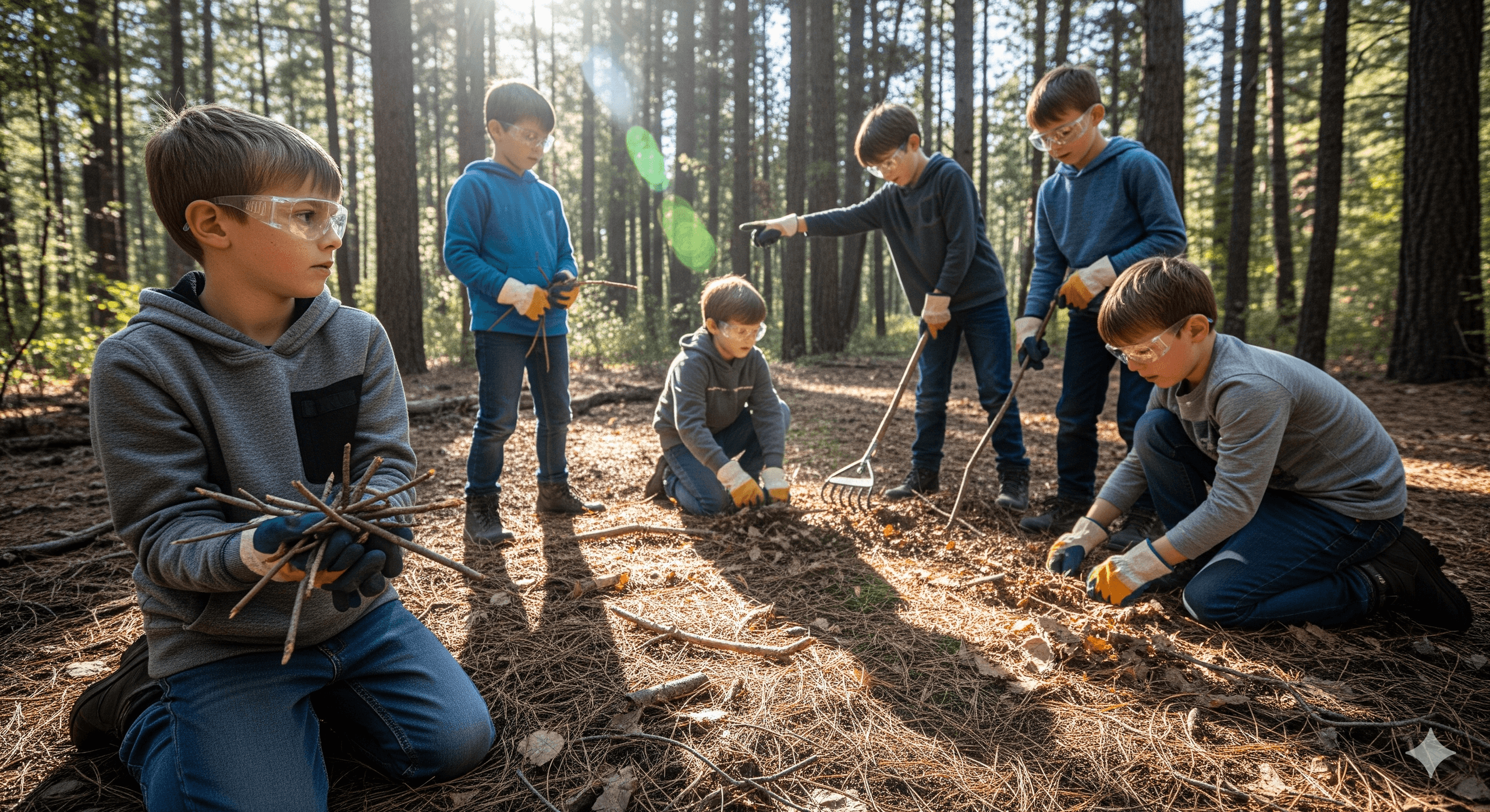 Hands-On Boys' Summer Camp Near Sandpoint: Fort Building, Tool Skills & Tactical Games photo 2