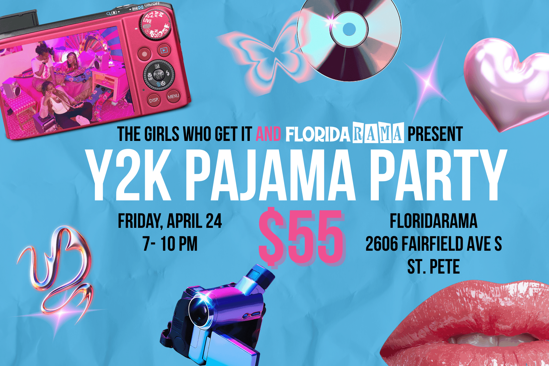 Y2K Pajama Party at FloridaRAMA in St. Petersburg: Dance, Crafts & Nostalgia