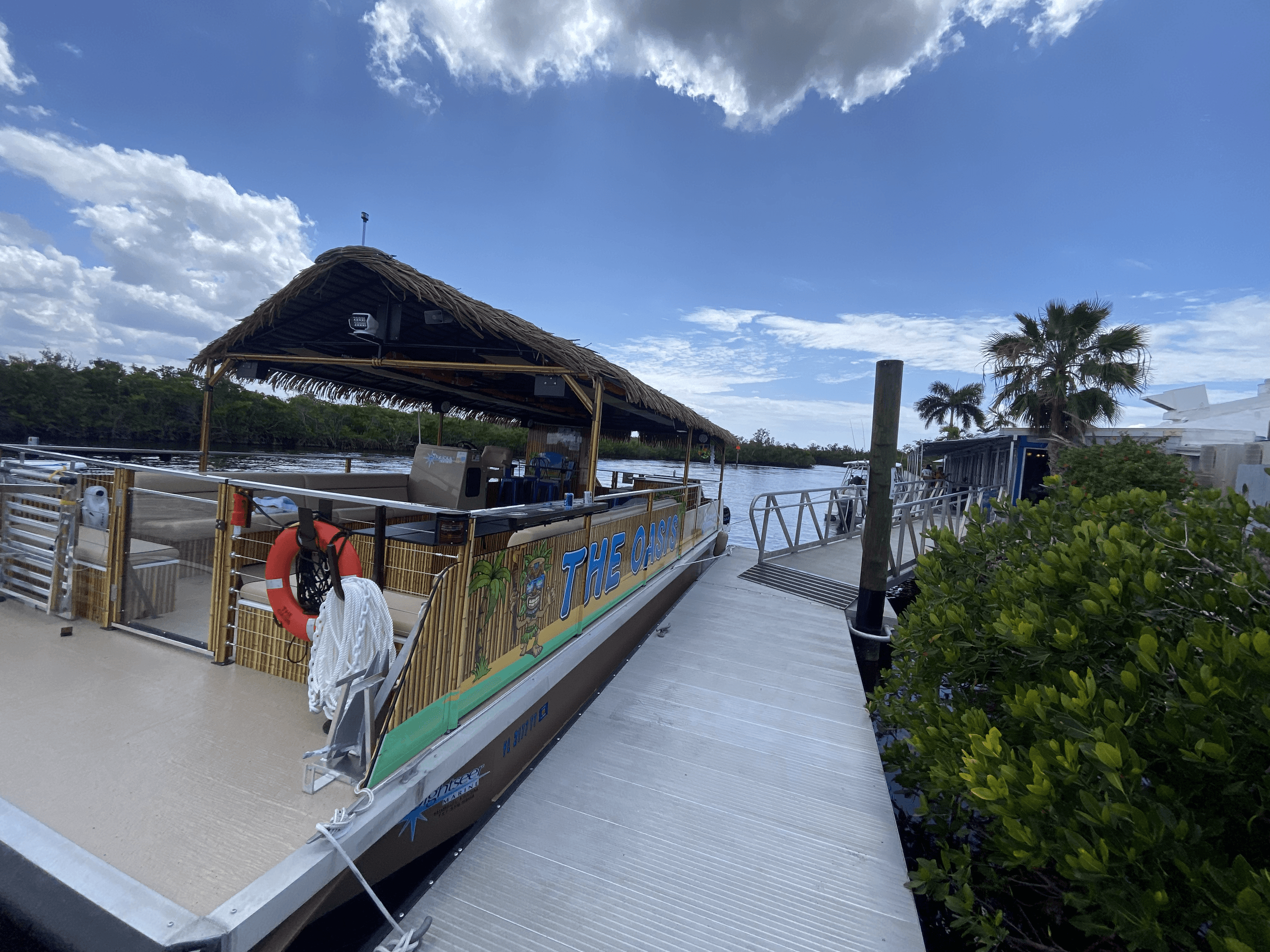 Punta Gorda Tiki Boat Private Lunch Cruise with Punta Gorda Adventures