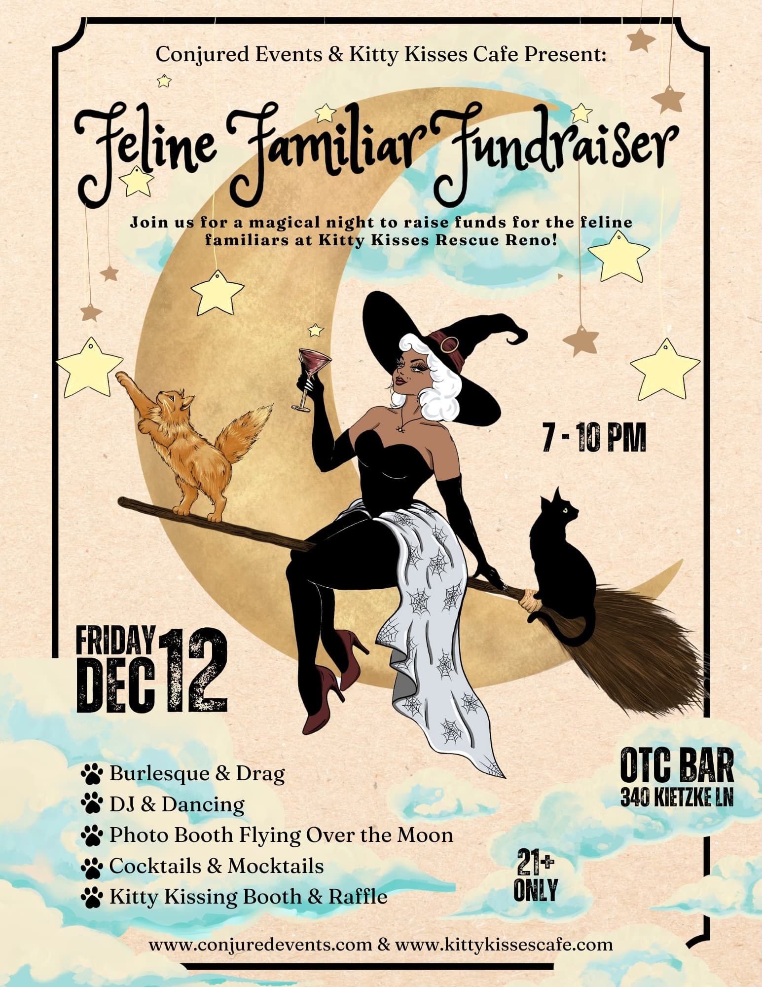Feline Familiar Fundraiser in Reno: Burlesque, Drag & DJ at 340 Kietzke Ln photo 1