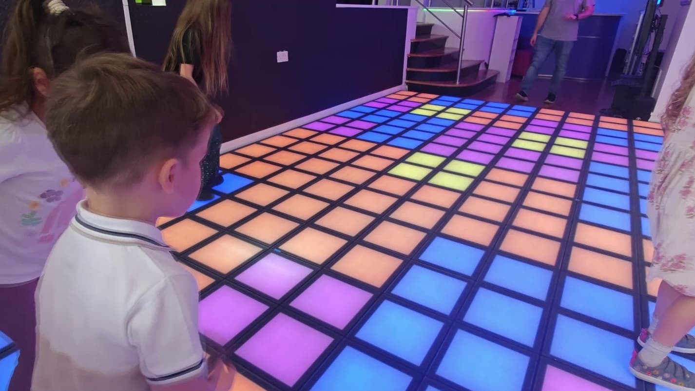 Interactive Light Floor Games at Centre VR, Bournemouth