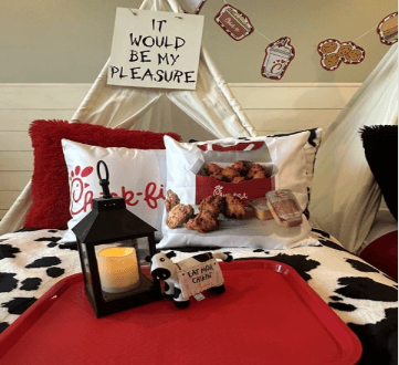 Indoor Teepee Sleepovers in Scottsdale: Chicken Nugget (Chick-Fil-A) Party Rentals photo 1
