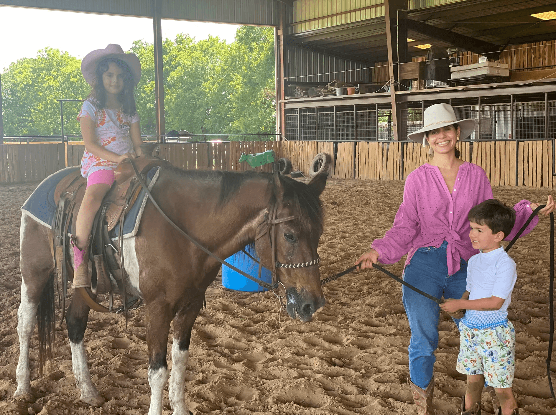 Tiny Trots: First Horseback Ride for Kids at Rockin' Star Ranch Brenham