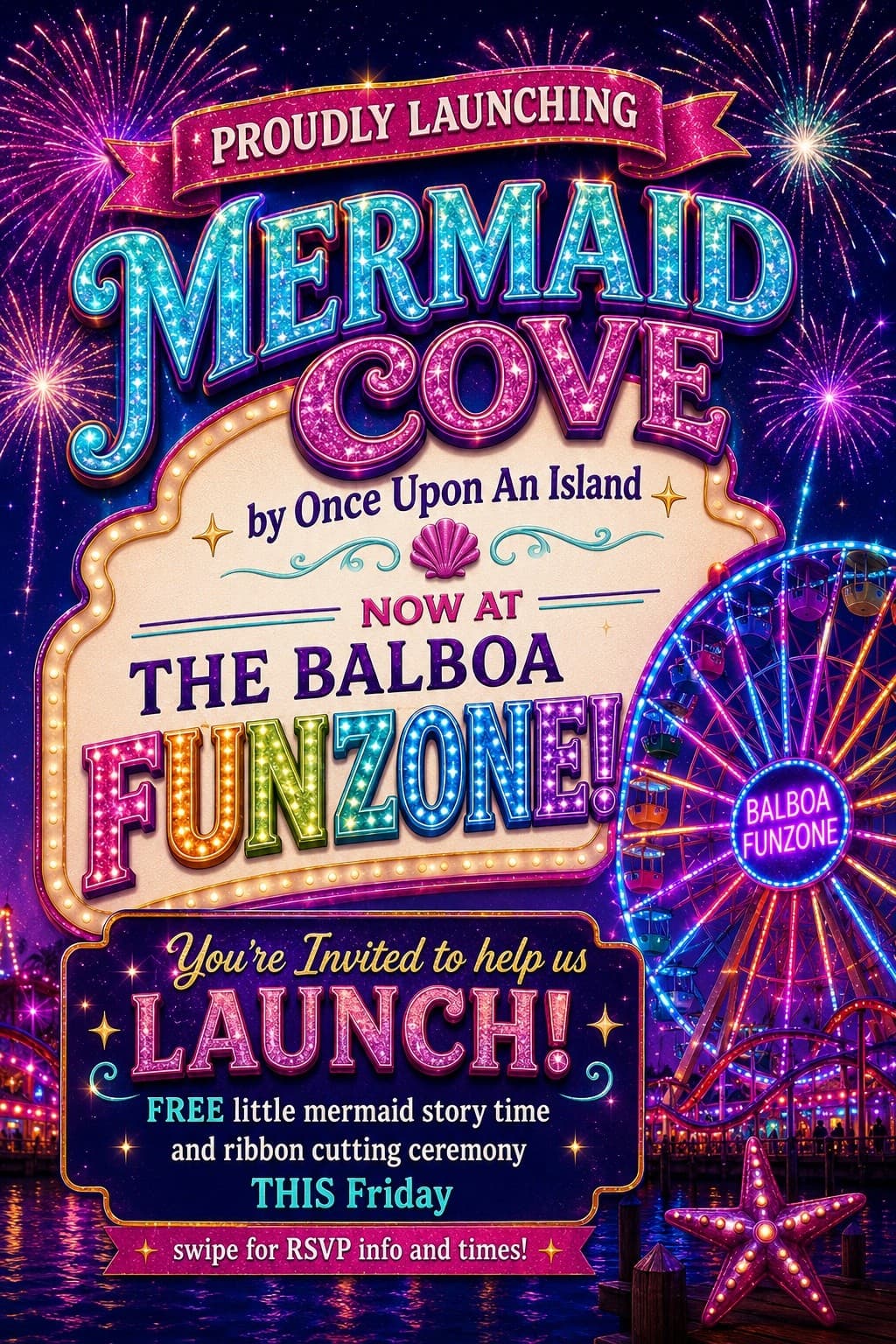 Mermaid Cove Grand Opening: Family Waterfront Fun at The Balboa Fun Zone photo 1