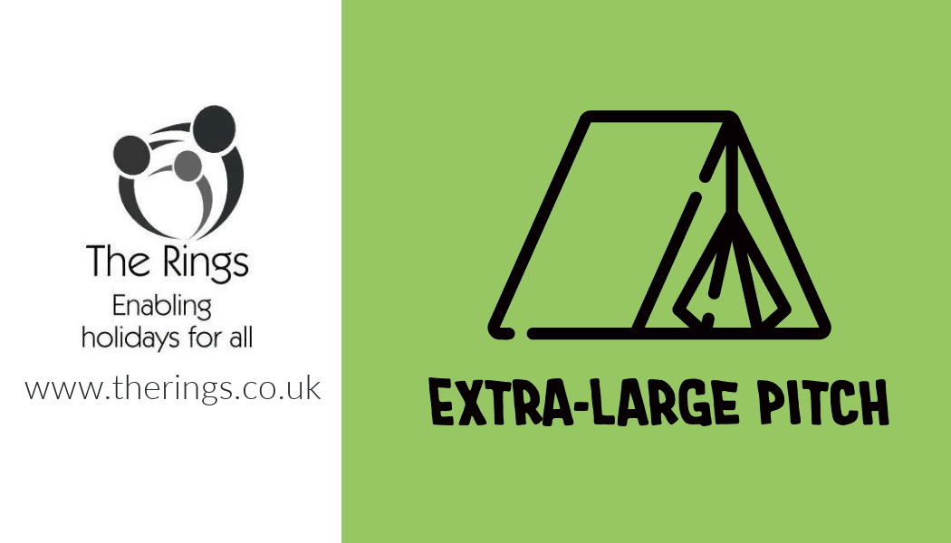 Extra-large tent pitch icon showing roomy campsite plot option