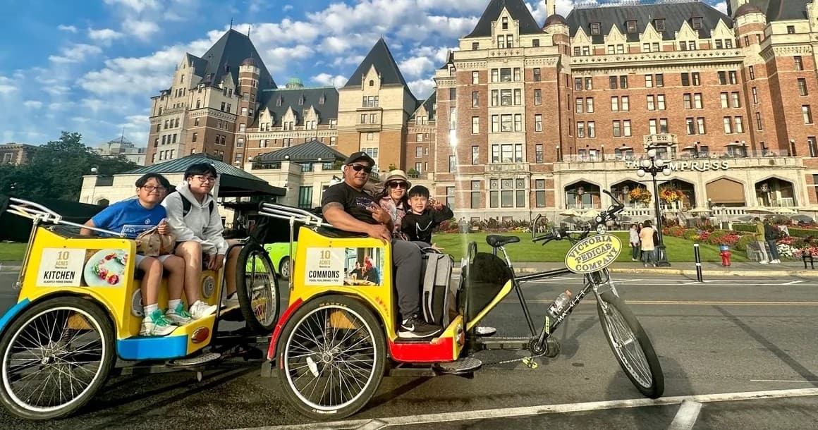 Urban Pedicab Adventure with Victoria Bike Rentals & Pedicab Tours