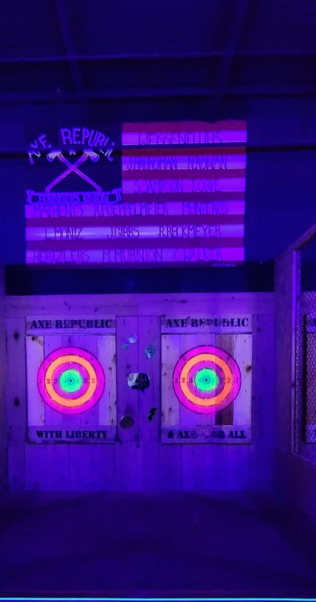 Experience the Thrill of Glow-in-the-Dark Axe Throwing in Williamsburg, Virginia