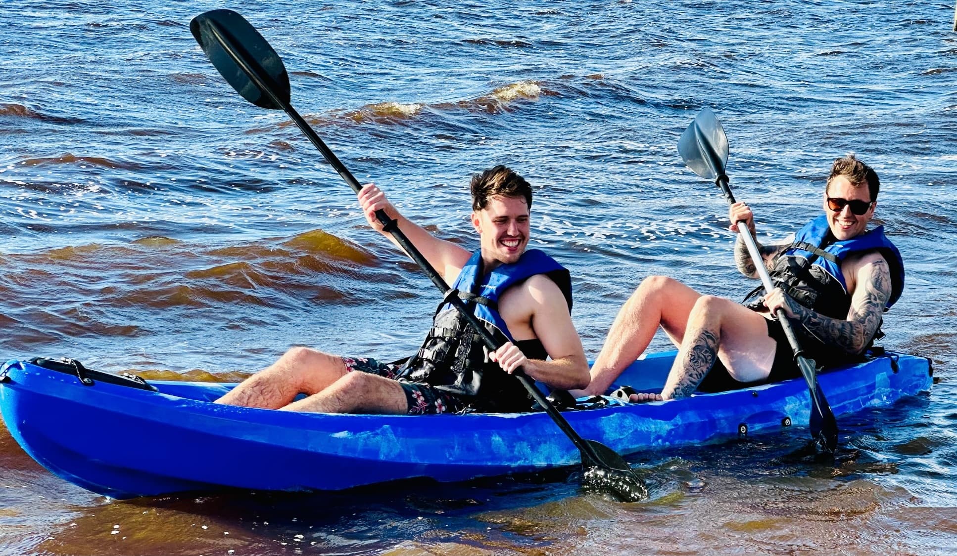 Double Kayak Adventures with Swans on the Swan, Bicton WA