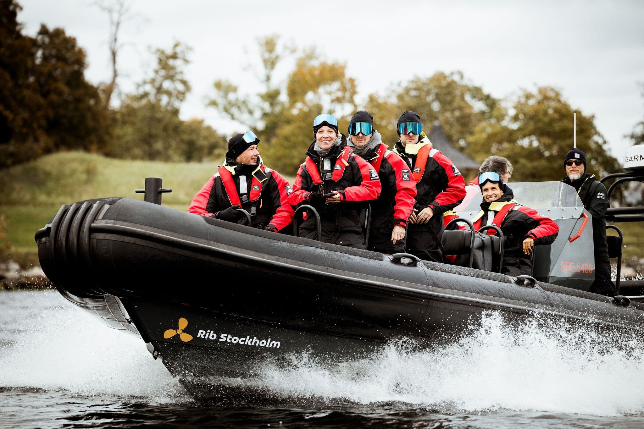 High-Speed RIB and Floating Sauna in the Stockholm Archipelago