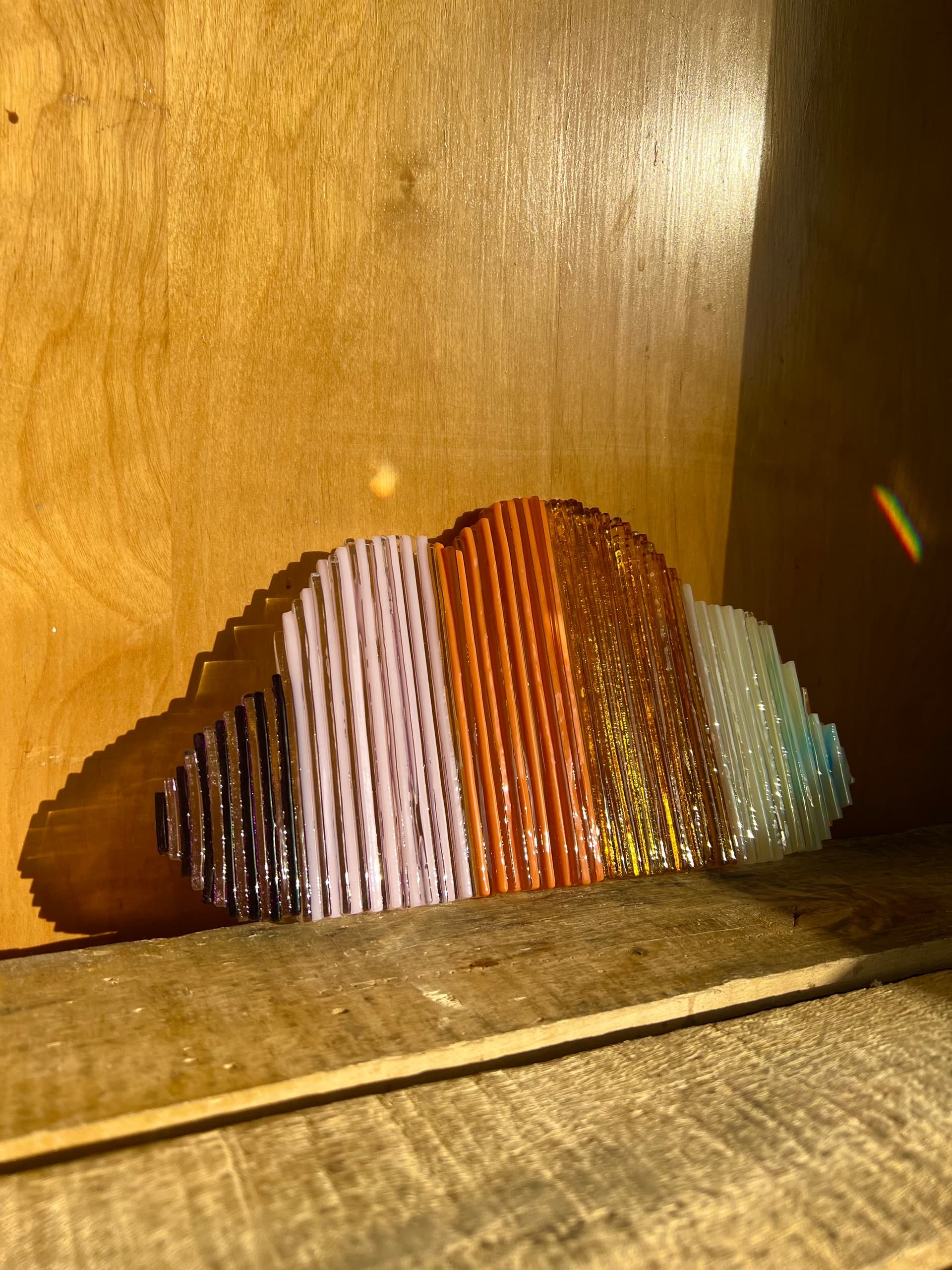Make a Striped Fused-Glass Plate in Denver — Kiln-Fired Workshop photo 1