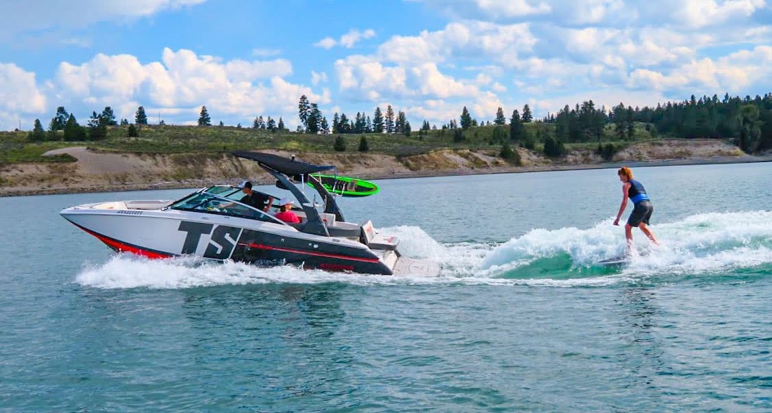 Water Activities with Four Winns Surf Charter at Sunshine Houseboats & Marina