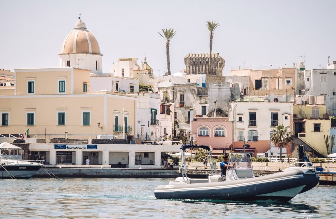 Sacs 750: Full-Day RIB Charter from Forio to Capri, Ponza & Ventotene