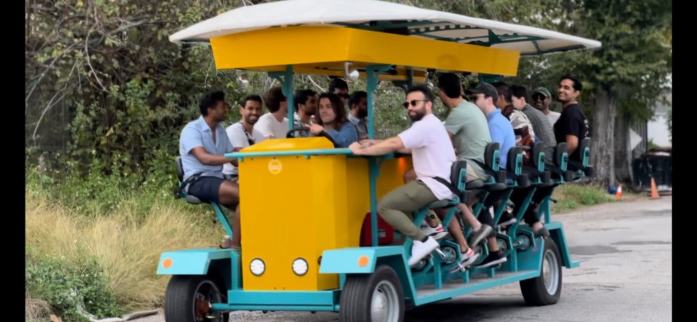 Irish Channel Pedal Pub-Crawl with New Orleans Pedal Barge