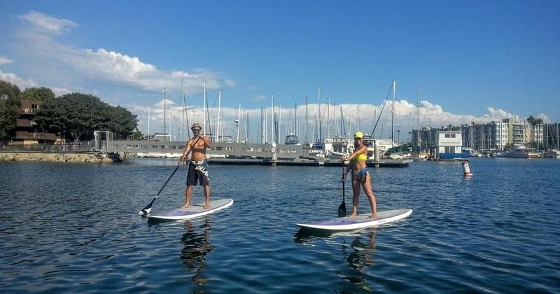 Beginner Paddle Lessons at Marina del Rey with Paddle Method