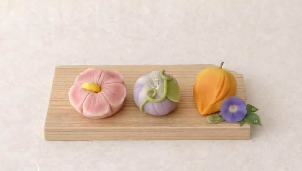 Nerikiri Wagashi Workshop in East Village — Make Morning Glories, Hibiscus & Hozuki photo 1