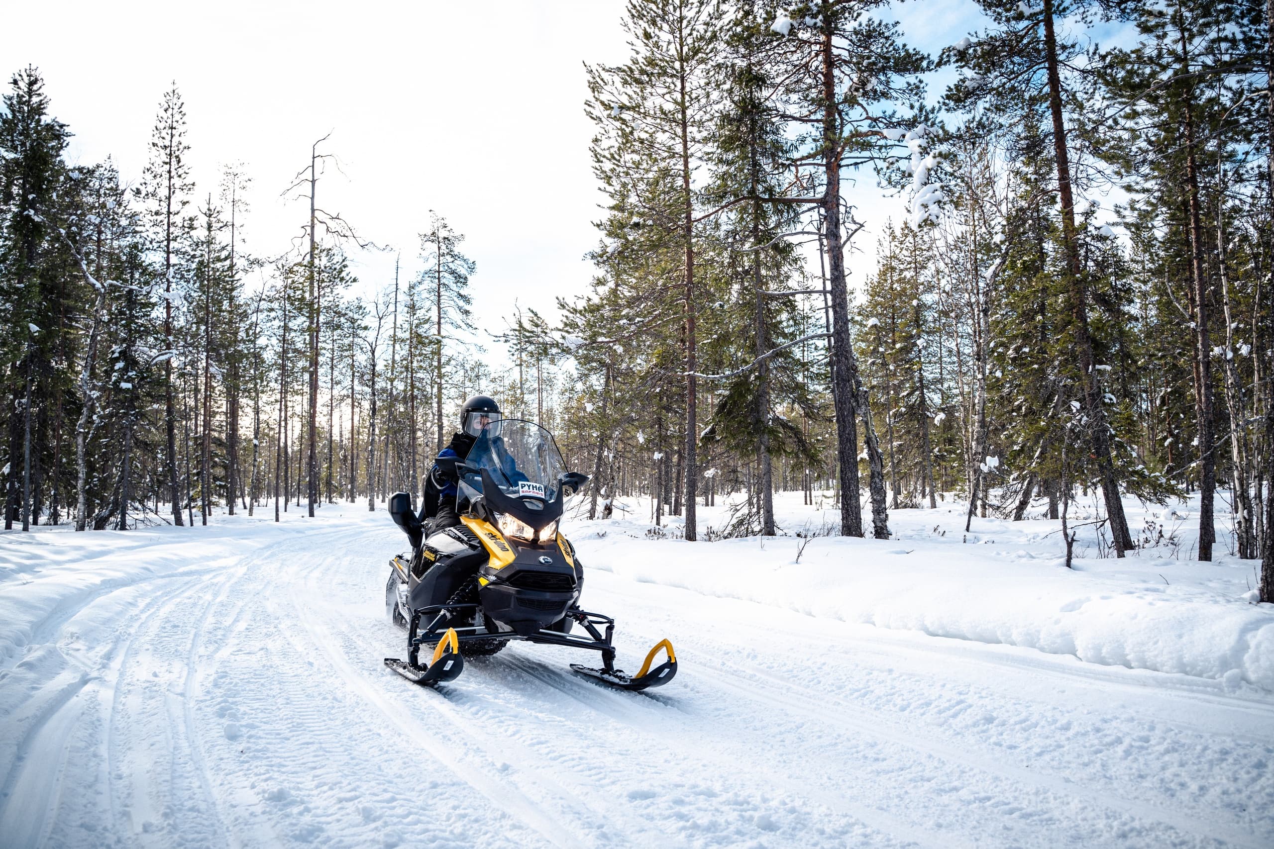 Throttle Through Pyhatunturi: Adventure Snowmobile Safari in Finnish Lapland