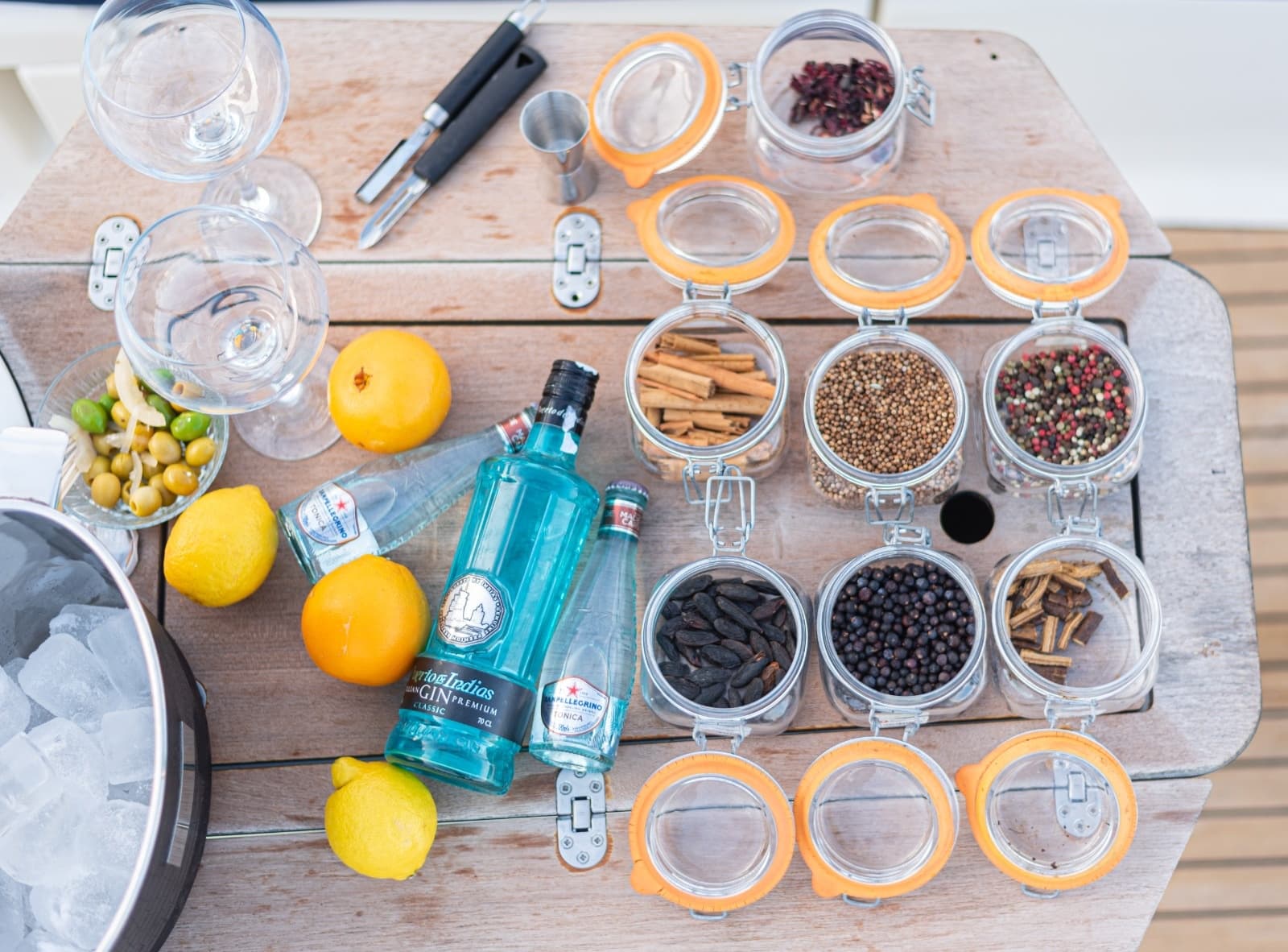 Boat Charters: Sunset Sail & Gin Tonic Workshop in Barcelona