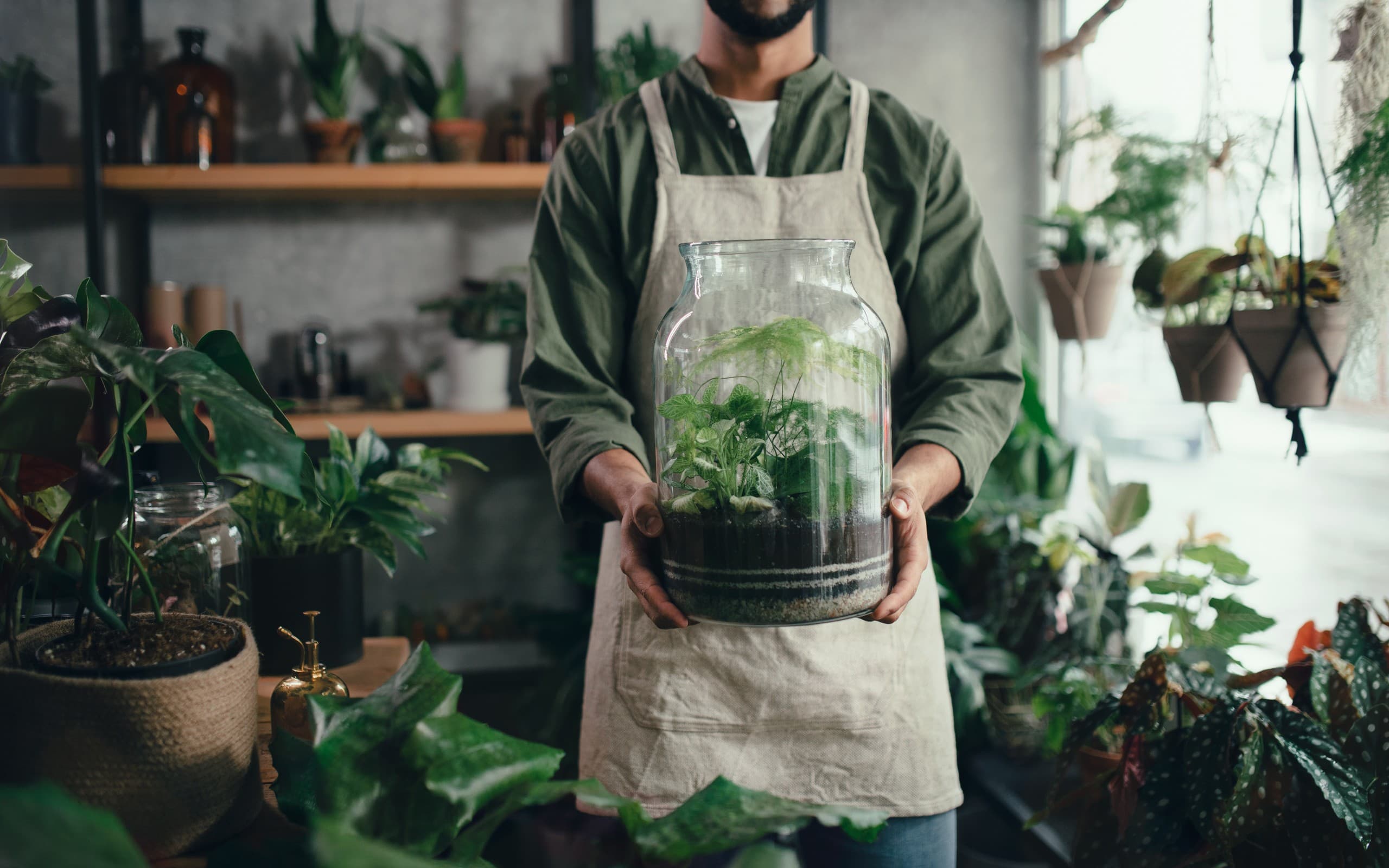 Garden-in-a-Jar: Terrarium Workshop at reimangardens in Ames, Iowa