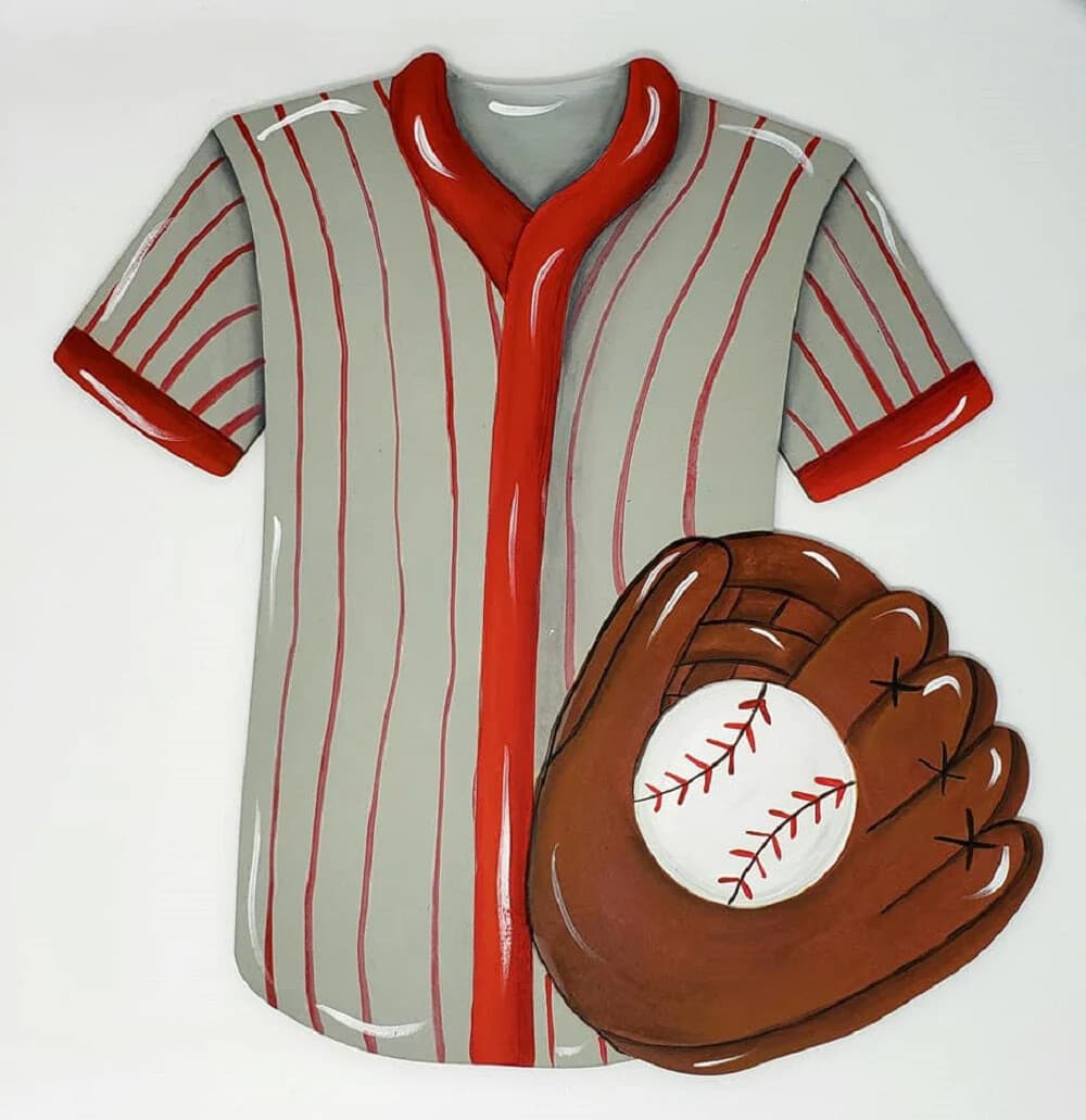 Design Your Own Baseball Jersey Wall Hang — Omaha Paint-and-Sip Workshop