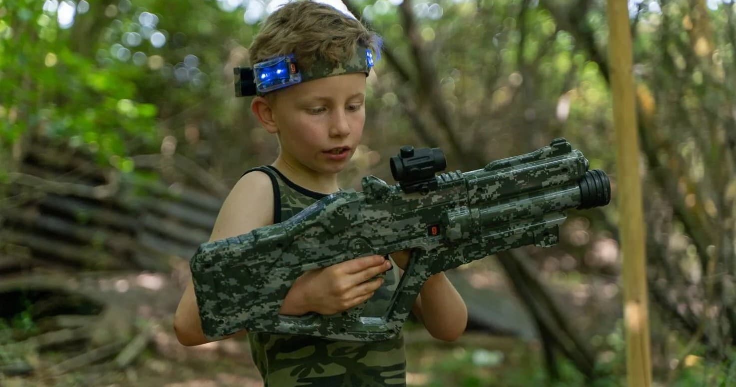 Outdoor Laser Tag Adventure at Skirmish Central