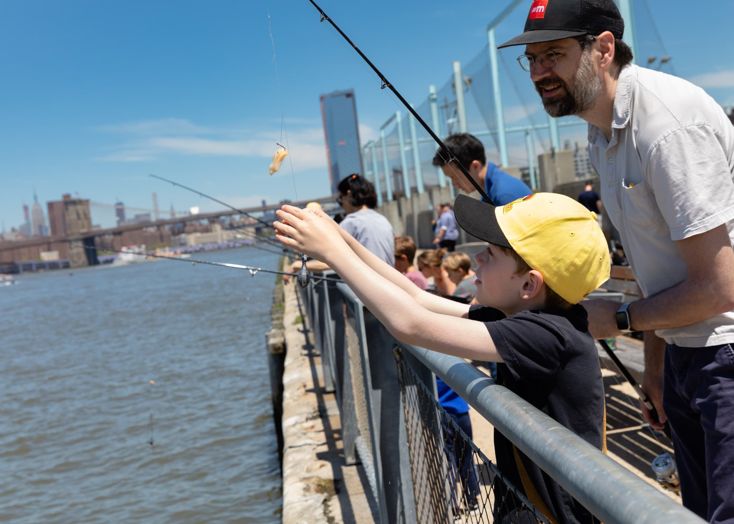 Water Activities at Brooklyn Bridge Park for Catch-and-Release Fishing