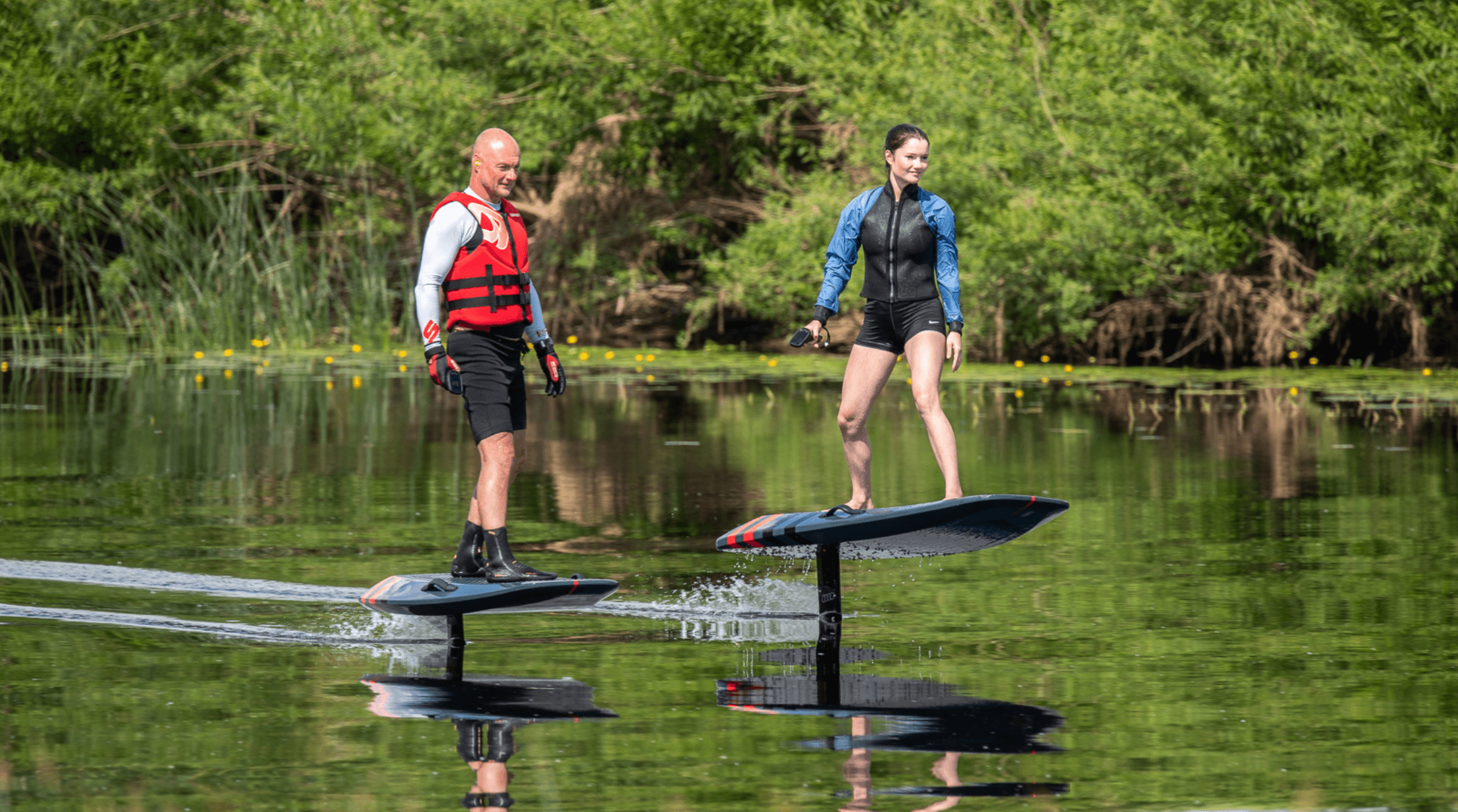 Electric Watercraft Adventure with Aerofoils - XGlide in Riga