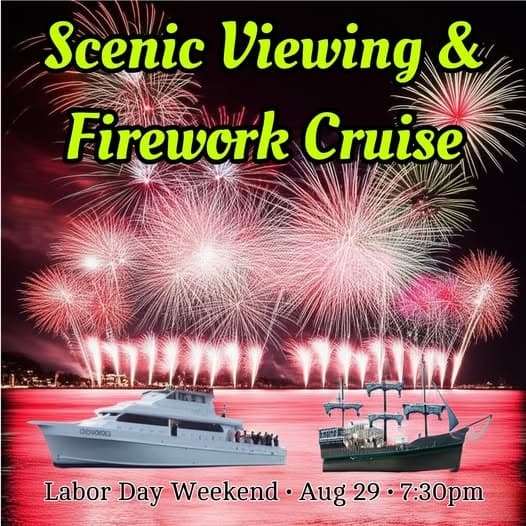 Firework Viewing Cruises at Hudson Marina, Orange Beach