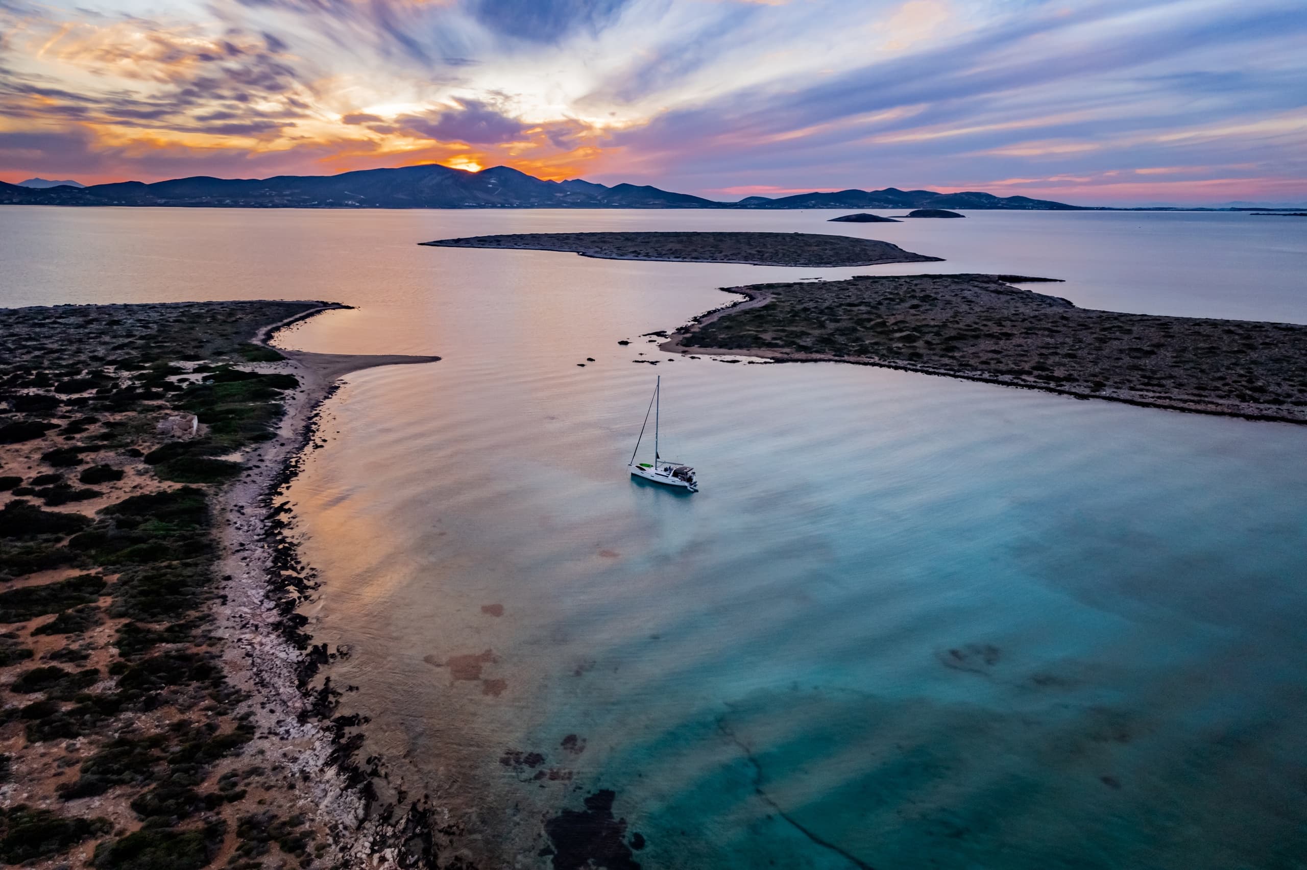 Sunset Private Cruise by Pearl Paros in Aliki, Greece