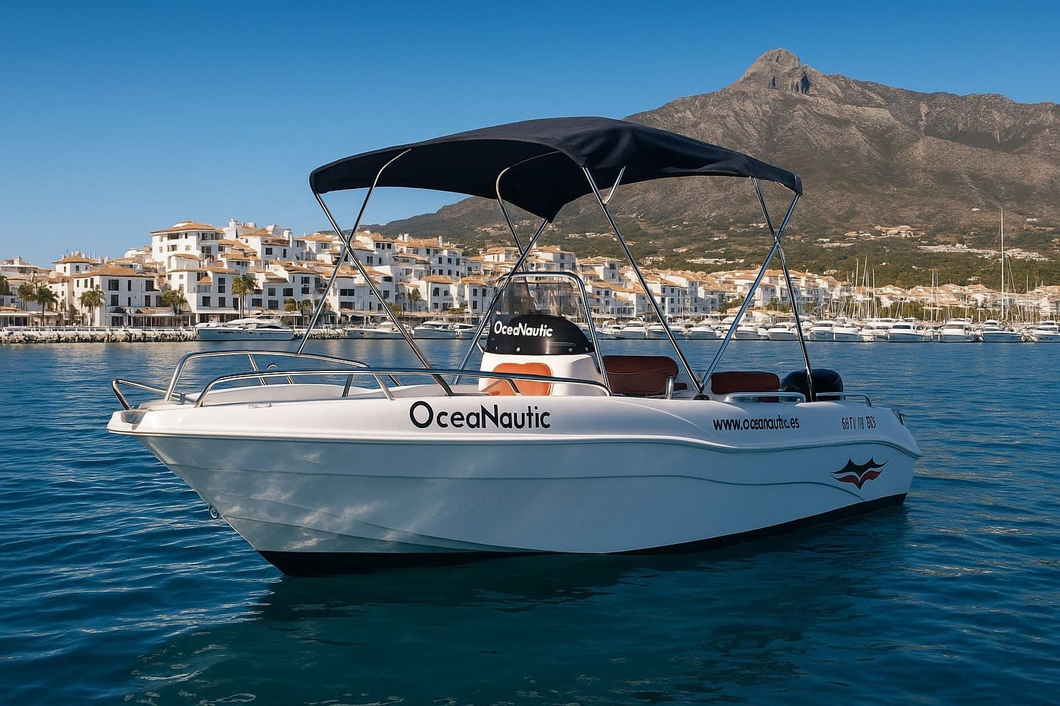 Command Marbella’s Coast: No-License Boat Rental in Puerto Banús