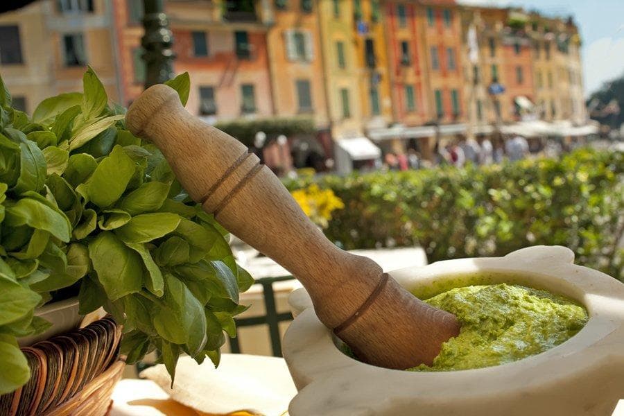 Cinque Terre Pesto Making with Bologna Tour