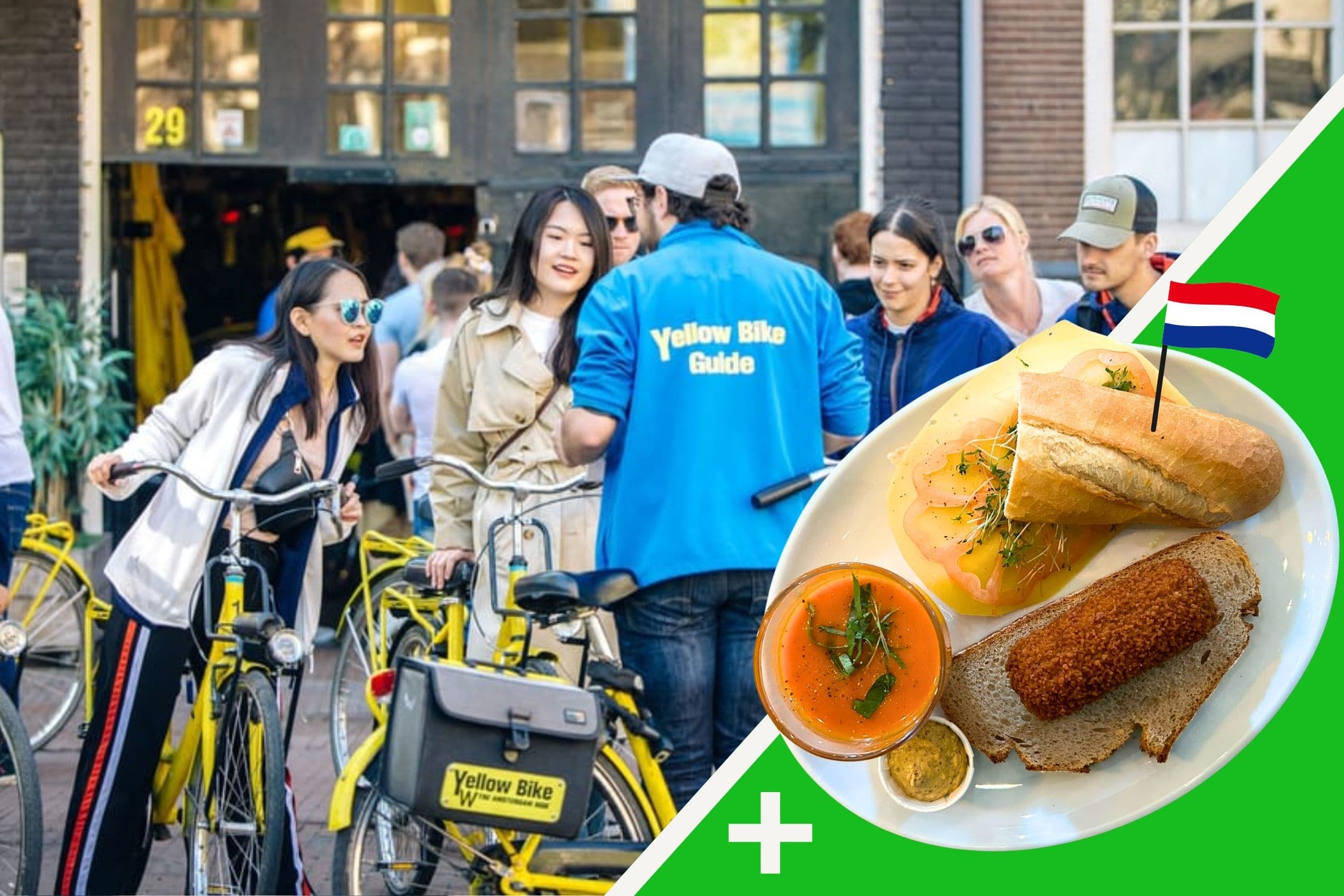 Cycling Tour & Lunch with Yellow Bike in Amsterdam