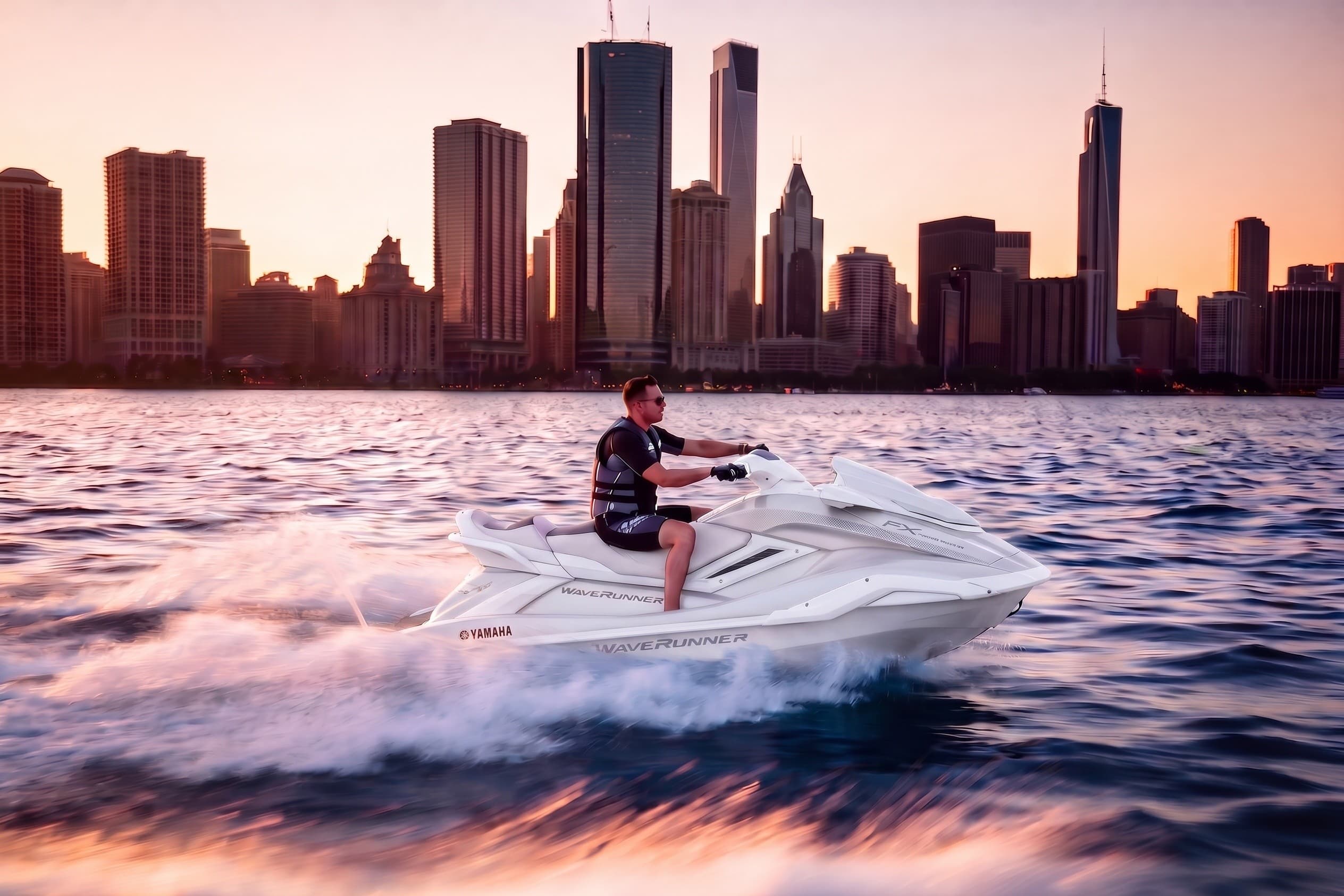 Ride the 2026 Yamaha FX Cruiser SVHO on Chicago's Lakefront photo 1